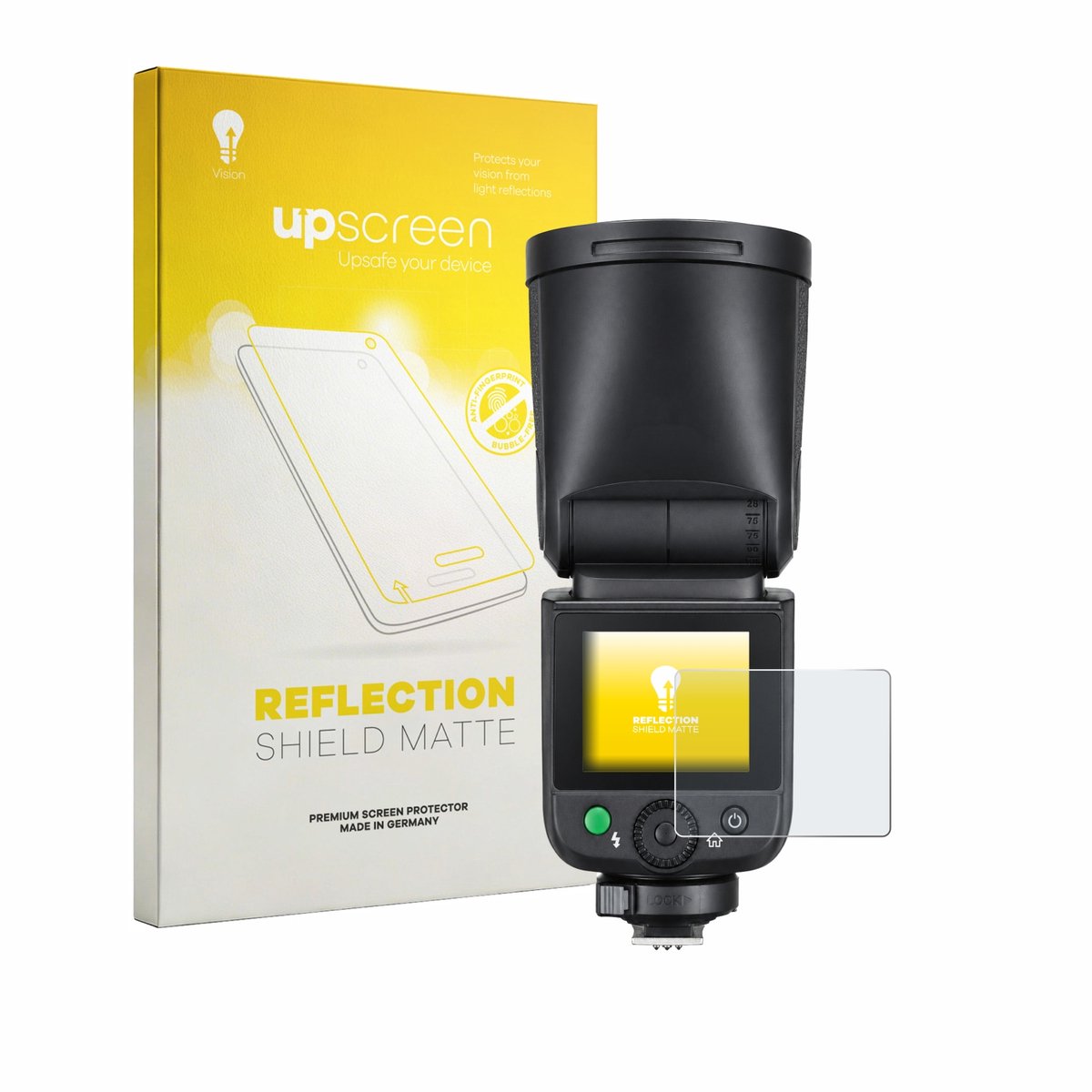upscreen - Screenprotector voor Godox V1 mid - Folie Beschermfolie anti glare matte