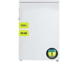 Exquisit KS16-V-H-010DW - Koelkast Tafelmodel - 133 Liter - 5 Jaar Garantie - Energielabel D - LED verlichting - 39dB - Wit