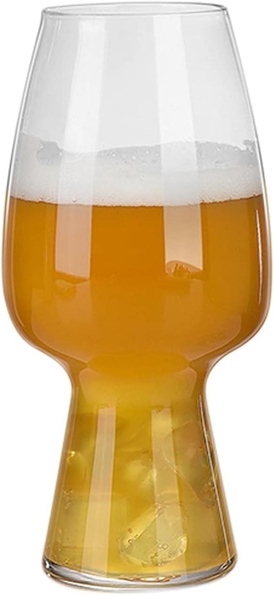 Bierpul - Beker Mok - Bier Proeven - Klassieke Tulpvorm - 550 ml - Transparant