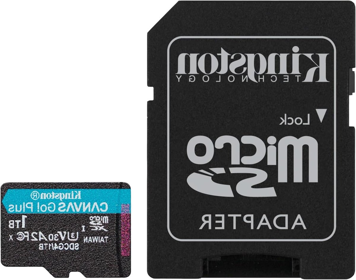 MicroSDXC Geheugenkaart - SD kaart Opslagkaart - 4K Video Opnemen - Razendsnelle Overdrachtssnelheden - 1TB - Zwart