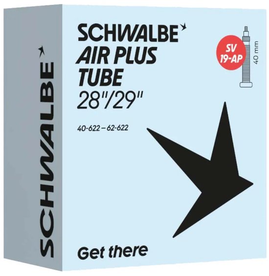 Schwalbe Air Plus Binnenband - 19ap - 28/29 X 1.50/2.35 - 100% recyclebaar - Butylrubber - Zwart van Schwalbe — afbeelding 4