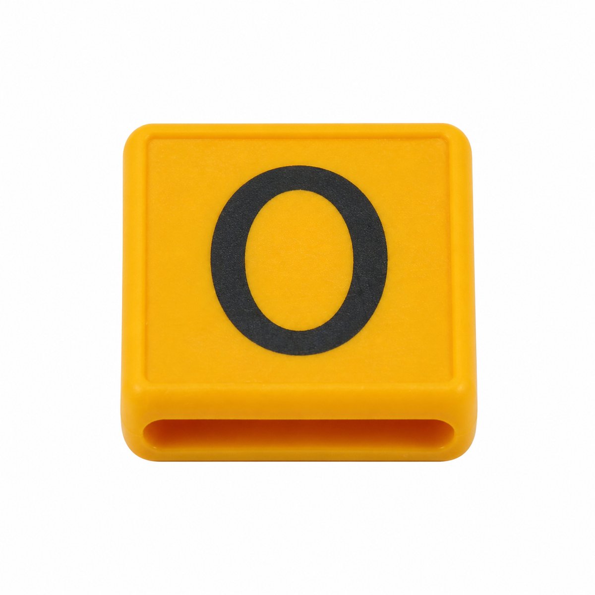 Kokernummer - Nummer 0 – Geel/Zwart – 10 Stuks – Kunststof – 40 x 40 mm