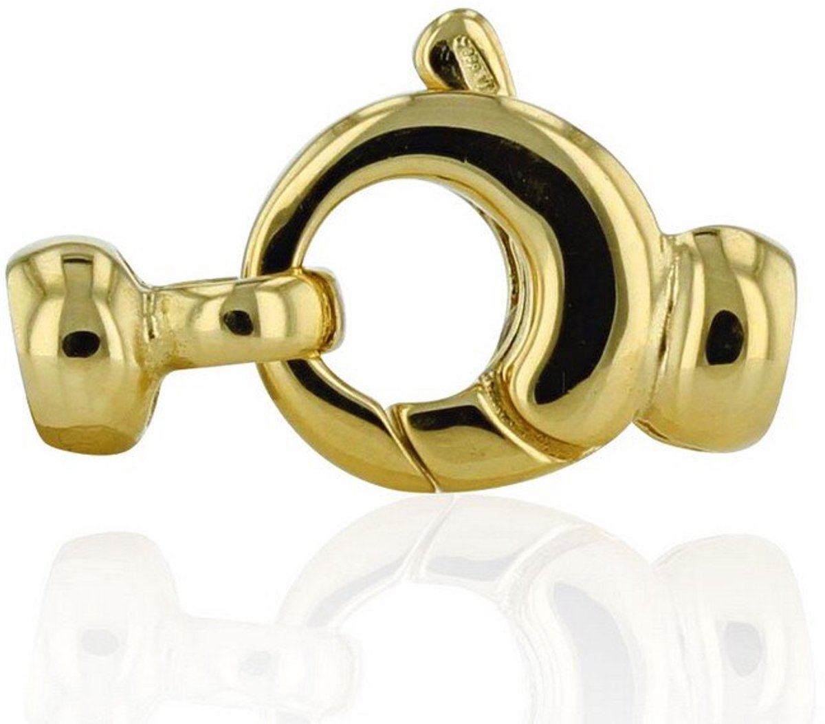 Luna-Pearls - 607.0730 - Sieradensluiting - Dames - 925er Zilver ve Roségouduld - 10mm