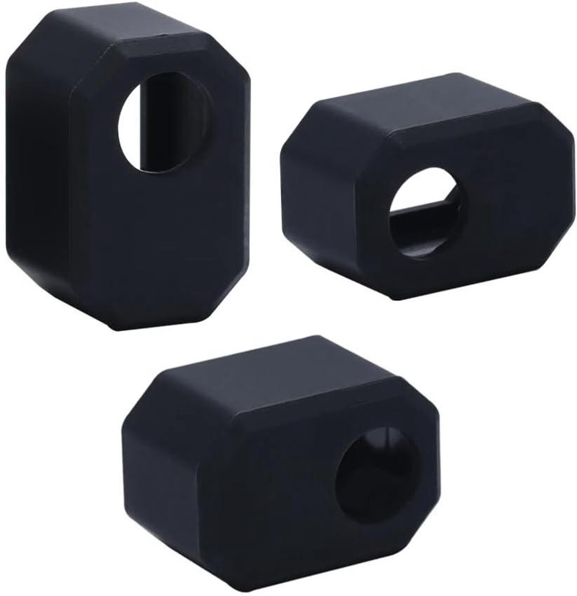 Siliconen Sokken - Hotend Covers - 3D Printen - Hoge Temperatuur Bestendig - 3 Stuks - Zwart