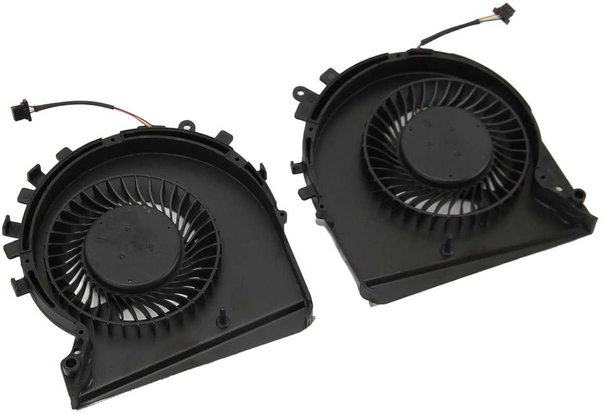 Laptop Koelventilator - CPU GPU Fan - Oververhitting Voorkomen - 4-pins Connector - Lichtgewicht - Zwart