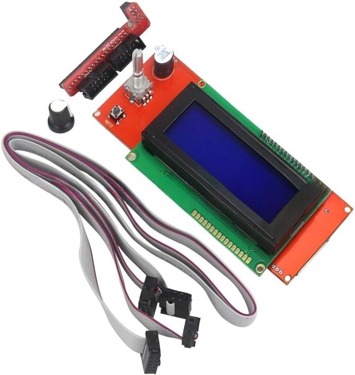 3D Printer Display - Controller Scherm - Standalone Printen - Geïntegreerde Kaartlezer - 20x4 Tekens - Oranje