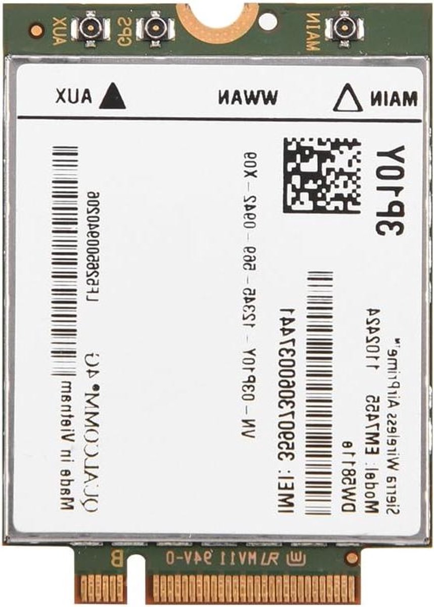 Draadloze Netwerkkaart - 4G LTE Module - Mobiele Internet - Inclusief Antenne - USB Interface - Zwart