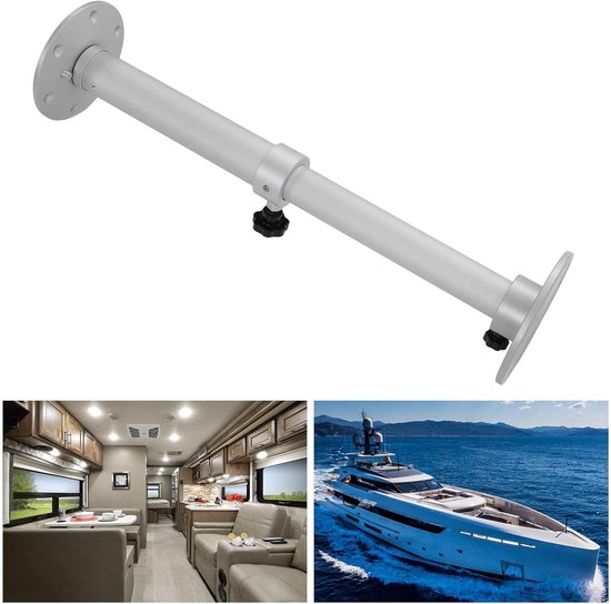 Verstelbare tafelpoot - RV tafelstandaard - Tafel aanpassen - Verwijderbaar ontwerp - 445-685 mm - Zilver — afbeelding 2