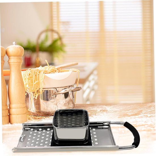 Pastamaker Spaetzle - Duitse Noodle - Verse Pasta Maken - Roestvrij Staal - 32.5 cm - Zilver van Pastamaker — afbeelding 2