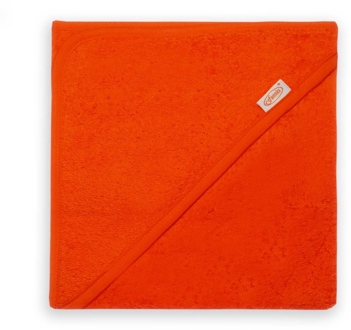 Funnies Badcape Oranje 80x80 cm - Zachte Badcape Baby