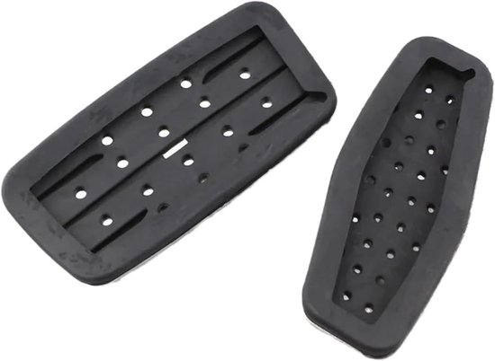 Auto Pedaal Covers - Gaspedaal Rempedaal - Verbeterde Grip - Antislip Ontwerp - 2 Stuks Set - Zilver Zwart — afbeelding 5