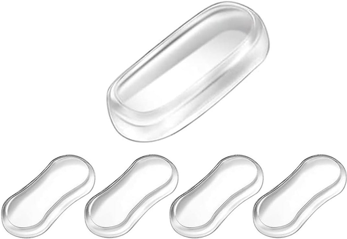 5 Stuks WC-bril & Deksel Buffers - Zelfklevend & Geluiddempend - Wit