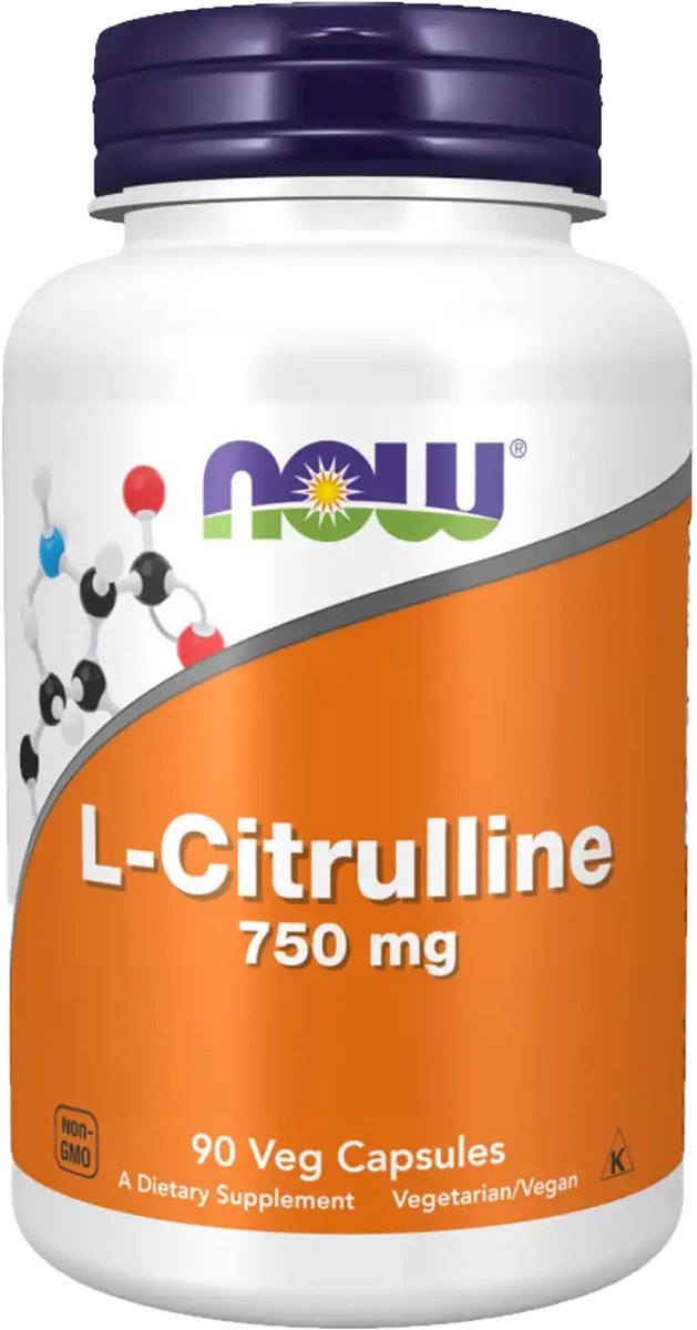 Now Foods L-Citrulline 750mg (90) Standard - Aminozuren - Aminozuur-Mix