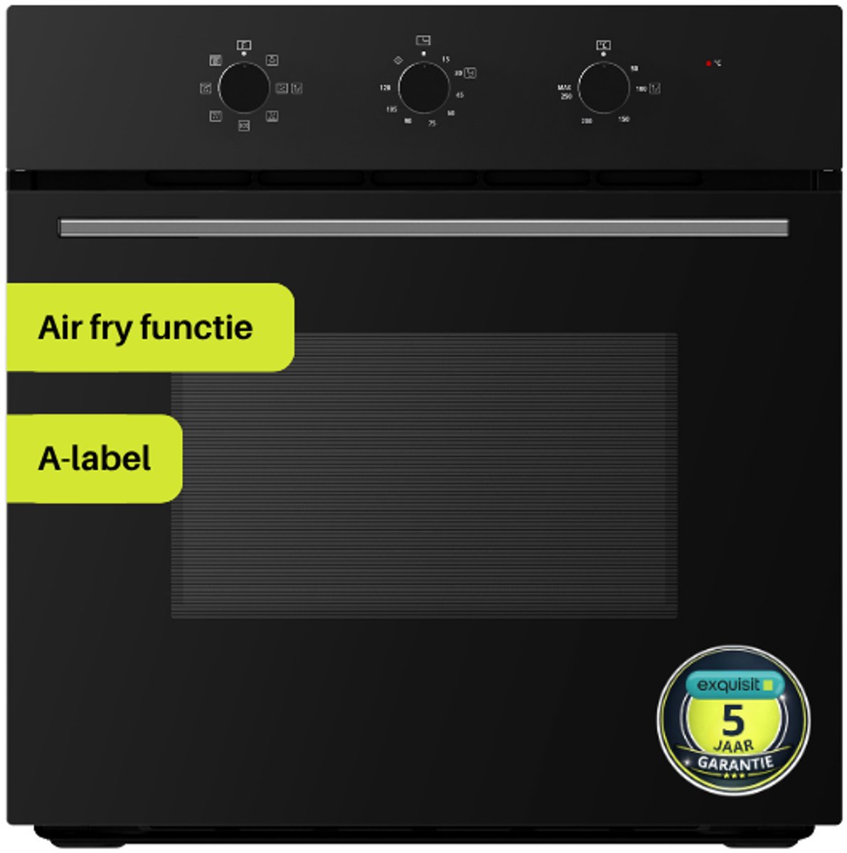 Exquisit EBE60-30 - Inbouw Oven - Air fry functie - ECO functie - 60 Liter - 50/250 graden Celcius