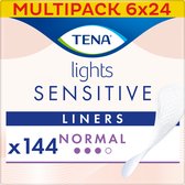 TENA Lights Sensitive Normal – inlegkruisjes voor urineverlies – 144 stuks