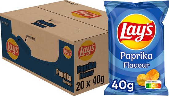 Lay's Chips Paprika - Chips - 20 x 40 gram
