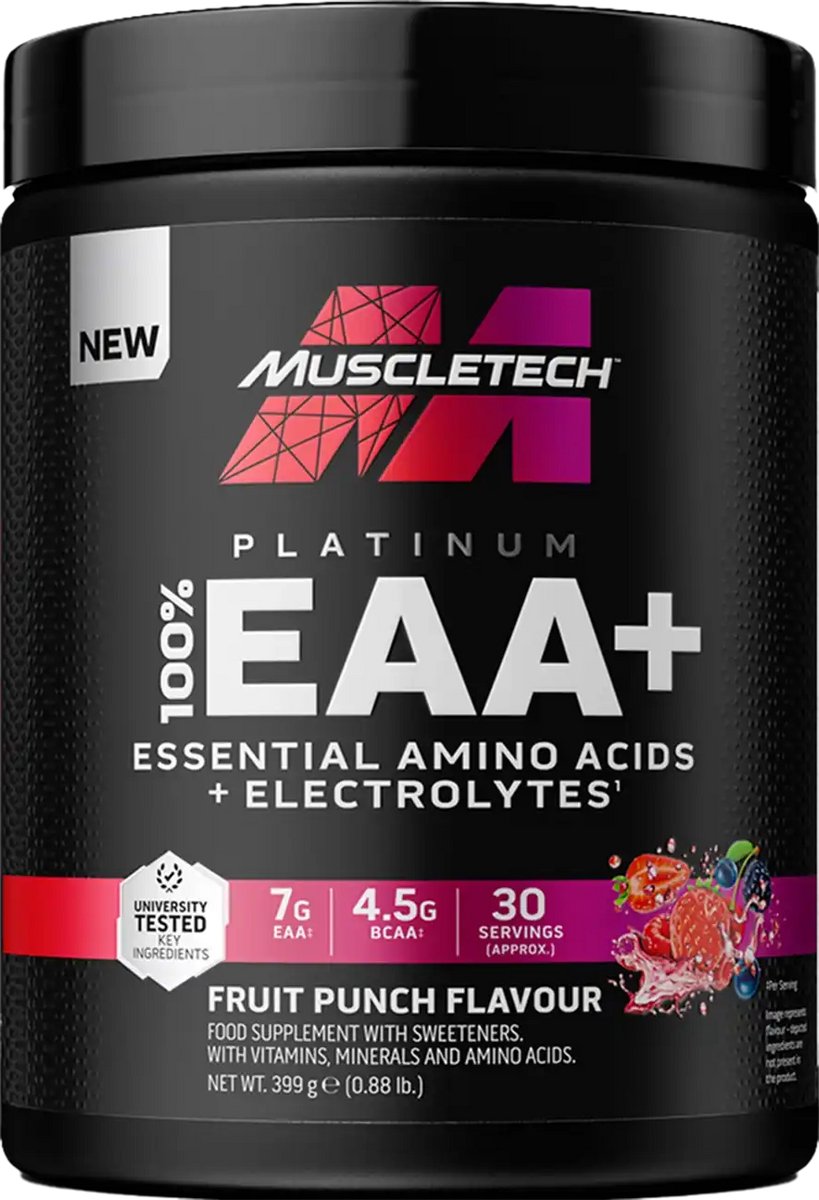 Muscletech Platinum EAA+ (399g) Fruit Punch - Aminozuren - EAA