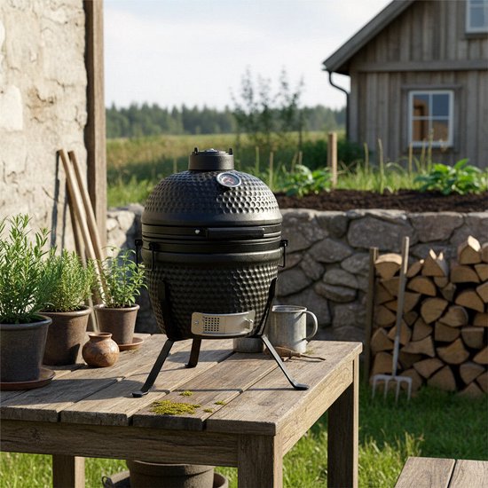 HEAT Premium Kamado Barbecue Fyregg 13 zwart van HEAT — afbeelding 2