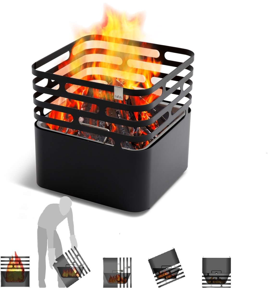 Höfats Cube vuurkorf (multifunctioneel)