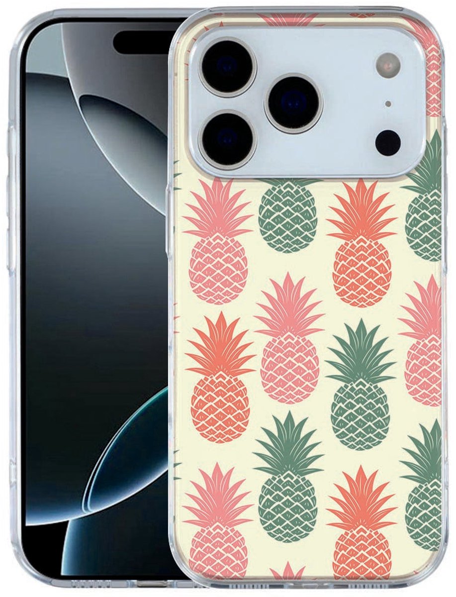 Apple iPhone 17 Pro Siliconen hoesje Back cover Ananas