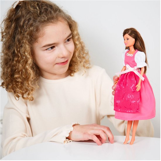 Traditionele Dirndl-jurk voor Modepoppen Pinky - 29cm — afbeelding 2