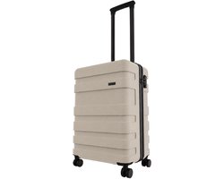 Handbagage koffer 55x40x20 - 43L - Spinner wielen - Lichtgewicht Trolley - TSA Slot - Norix Limestone Grey