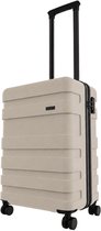 Handbagage koffer 55x40x20 - 43L - Spinner wielen - Lichtgewicht Trolley - TSA Slot - Norix Limestone Grey