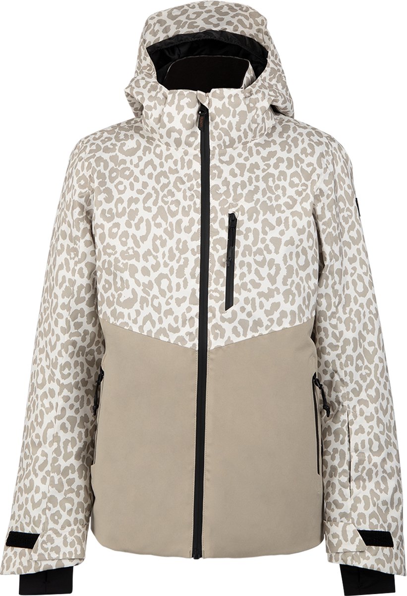 Brunotti Teallasy-Print Meisjes Snow Jacket Luipaard Snow Wit