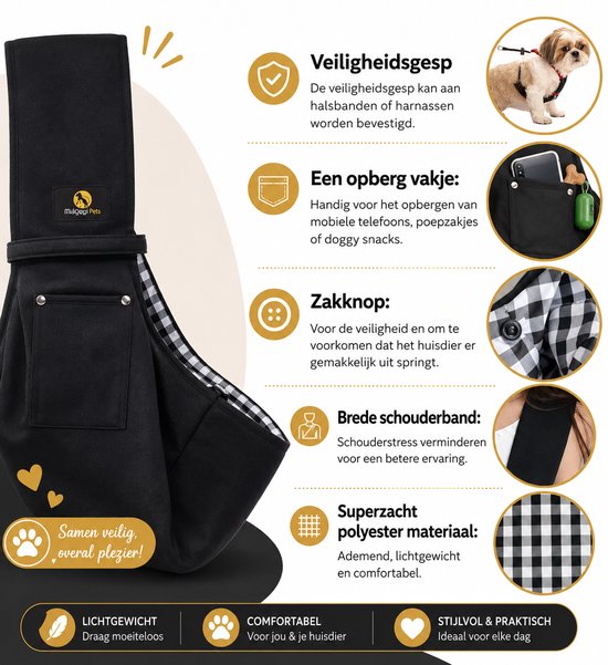 Sac de transport pour chien - Sac pour chien - Chien de transport - Sac de transport pour chien - Sac de transport pour Chiens - Transporteur pour animaux de compagnie - Cadeau