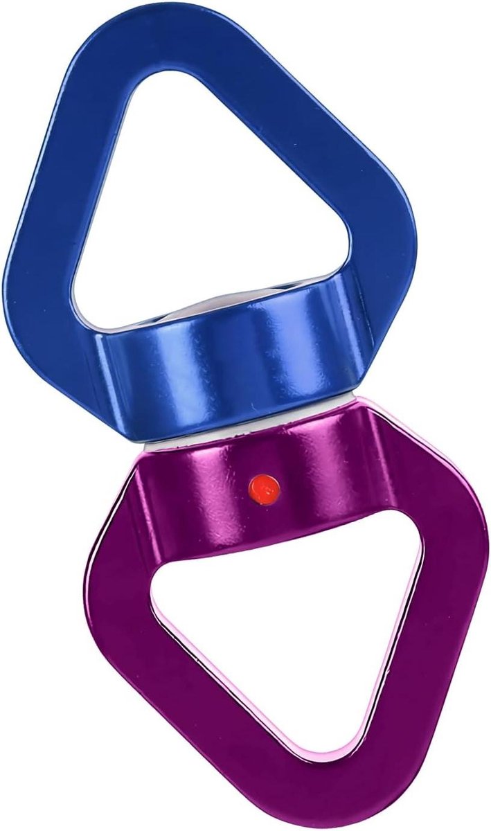 Klimkarabijnhaak - Robuuste clip - Outdoor avonturen - Dubbele borging - 30 kN - Blauw