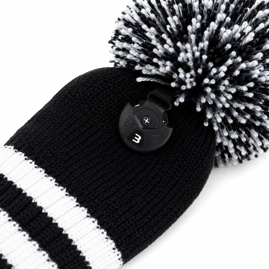 Golf Club Headcover Zwart-Wit Streep- Knitted Wool - Golfclub Covers - Headcovers- Golf Spullen van GOLF — afbeelding 3