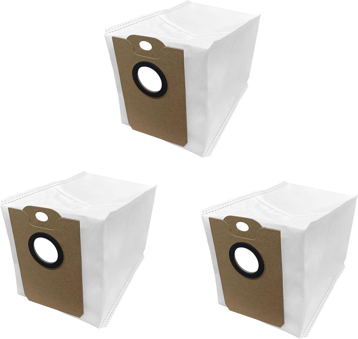 Robotstofzuiger Zakken - Reserveonderdelen - Stofzuigen Huis - 3-Delige Set - 10cm - Wit