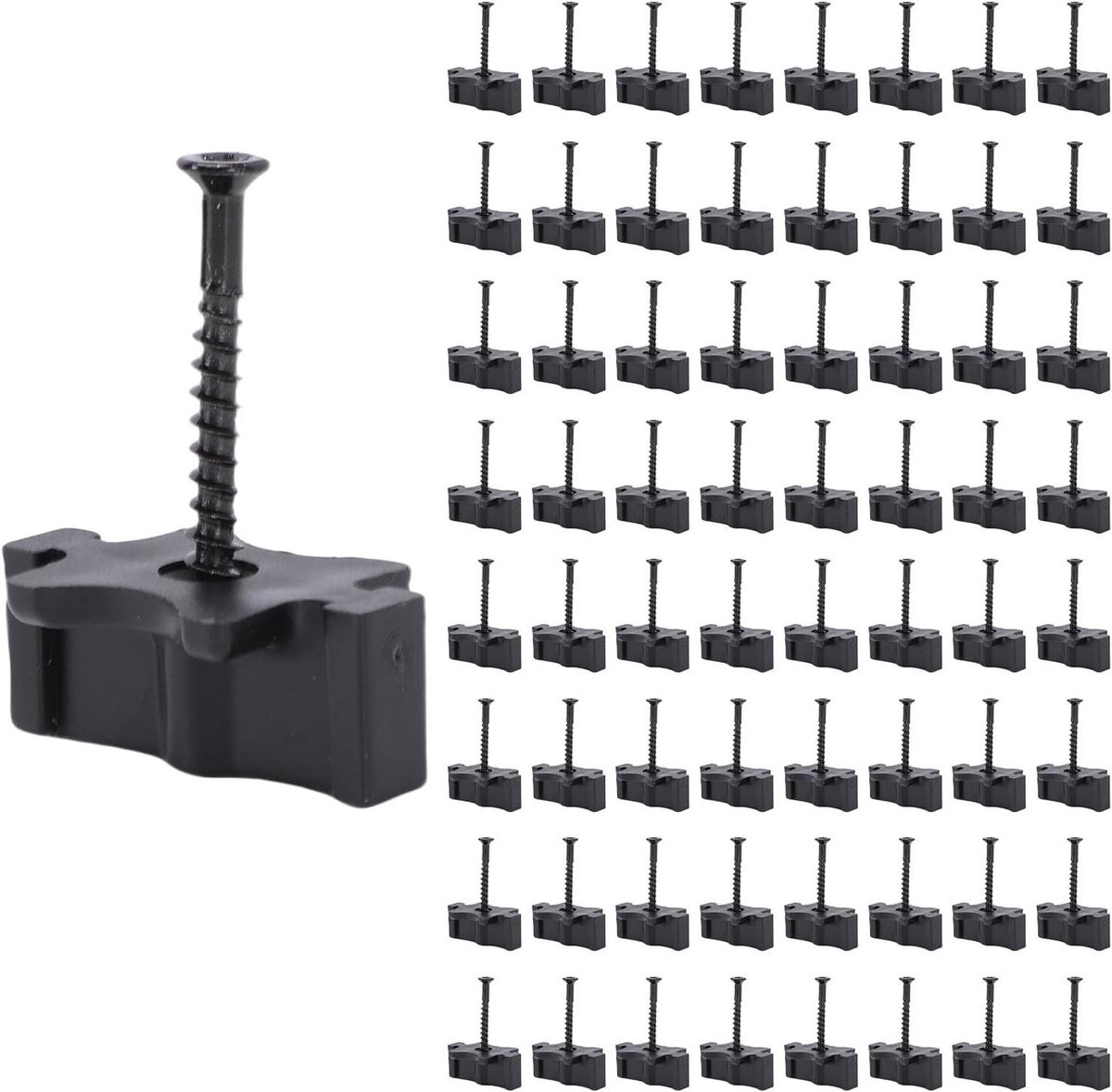 Terrasbevestigingen - Composiet Clips - Terras Bouwen - Verborgen Installatie - 100 Stuks - Zwart