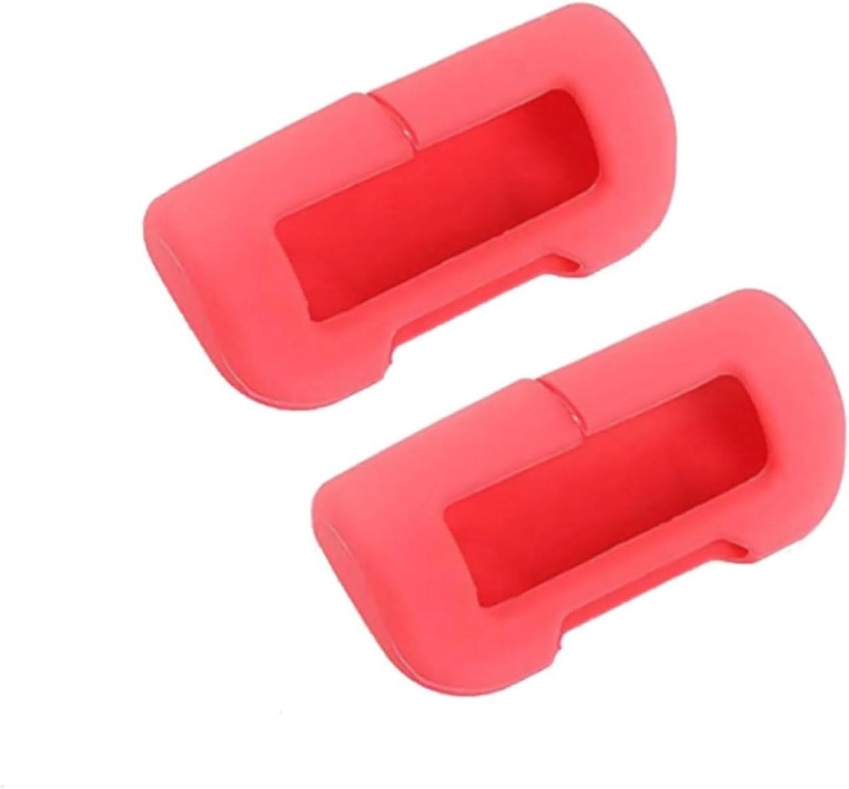 Gordelverlenger 2 stuks - Veiligheidsgordel clip - Comfortabel reizen - Zachte siliconen bescherming - 40 gram - Zwart/rood