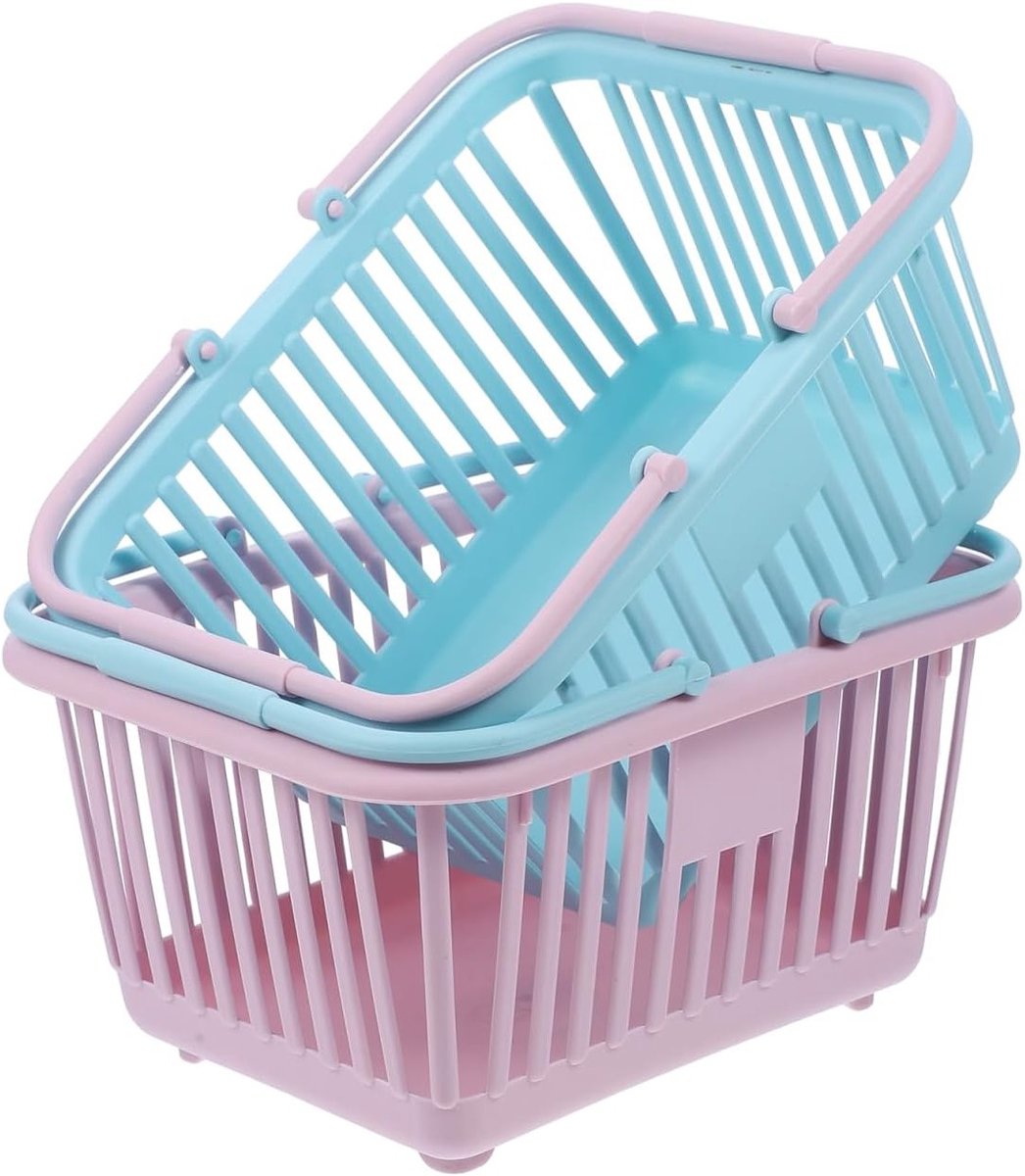 2-delige Opbergmand Set, Handmand voor Speelgoed en Snacks, Kleine Mand voor Toiletten en Cadeaus, Ideaal voor Kinderen en Organisatie