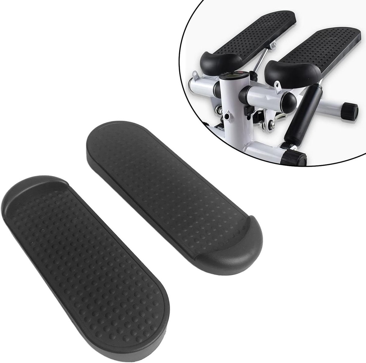 Pedalen Set - Fitness Onderdelen - Thuis Trainen - Antislip Textuur - 30 cm - Zwart