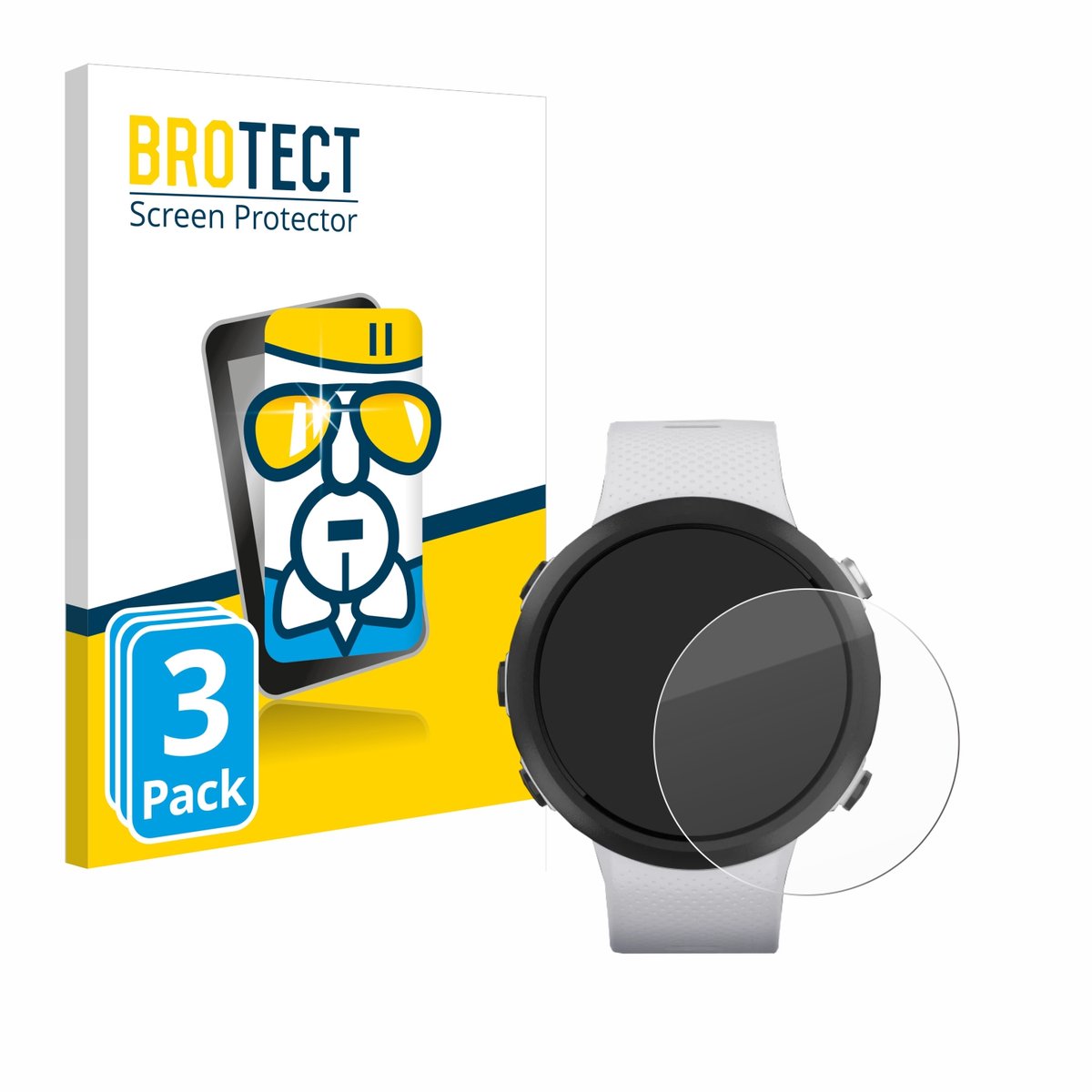 Screenprotector 3 Stuks voor Garmin Swim 2 Beschermglas transparant