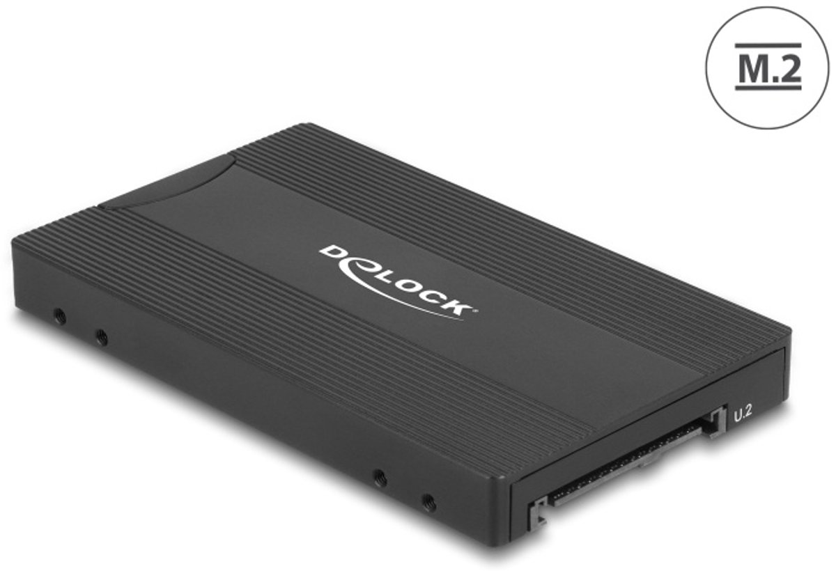 Delock Converter M.2 Key M NVMe SSD to U.2 or M.2 Key B SATA SSD to SATA - tool free