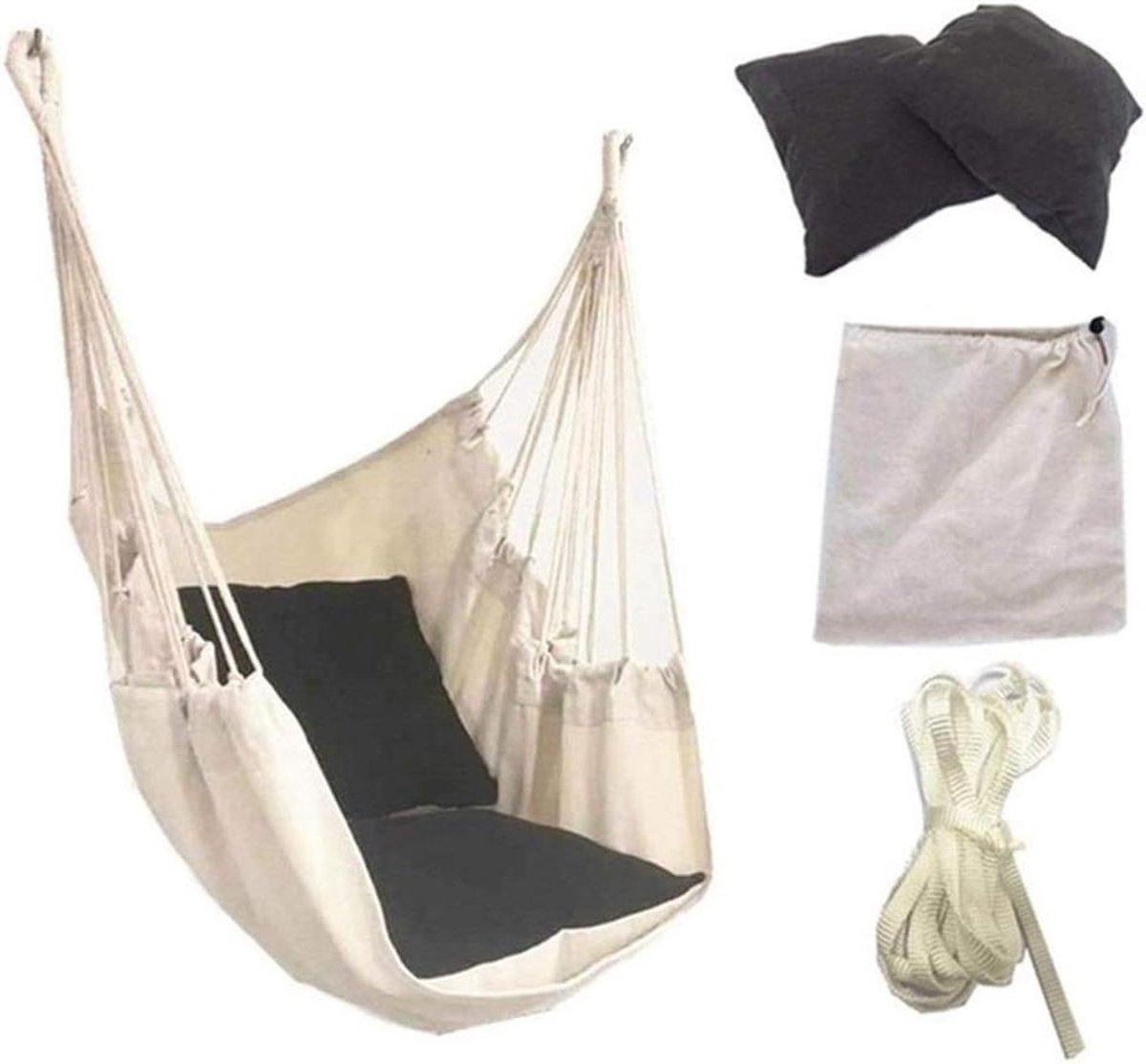 Hangmat Hangstoel - Schommelstoel - Buiten Ontspannen - Ruim Ligvlak - 130 cm - C