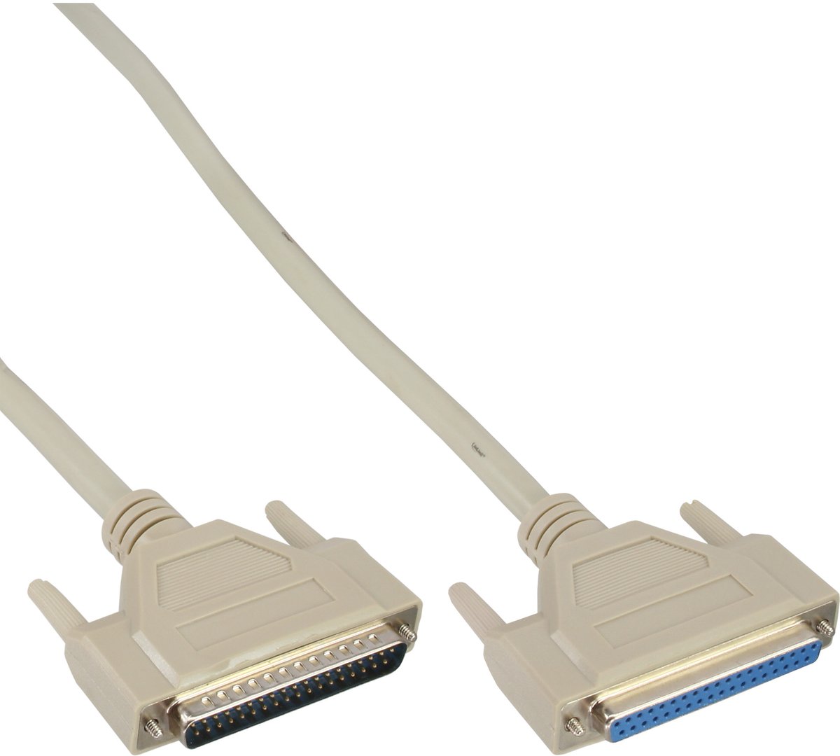 InLine® Seriële kabel, 37-pin male / female, 1:1 bezet, 1m