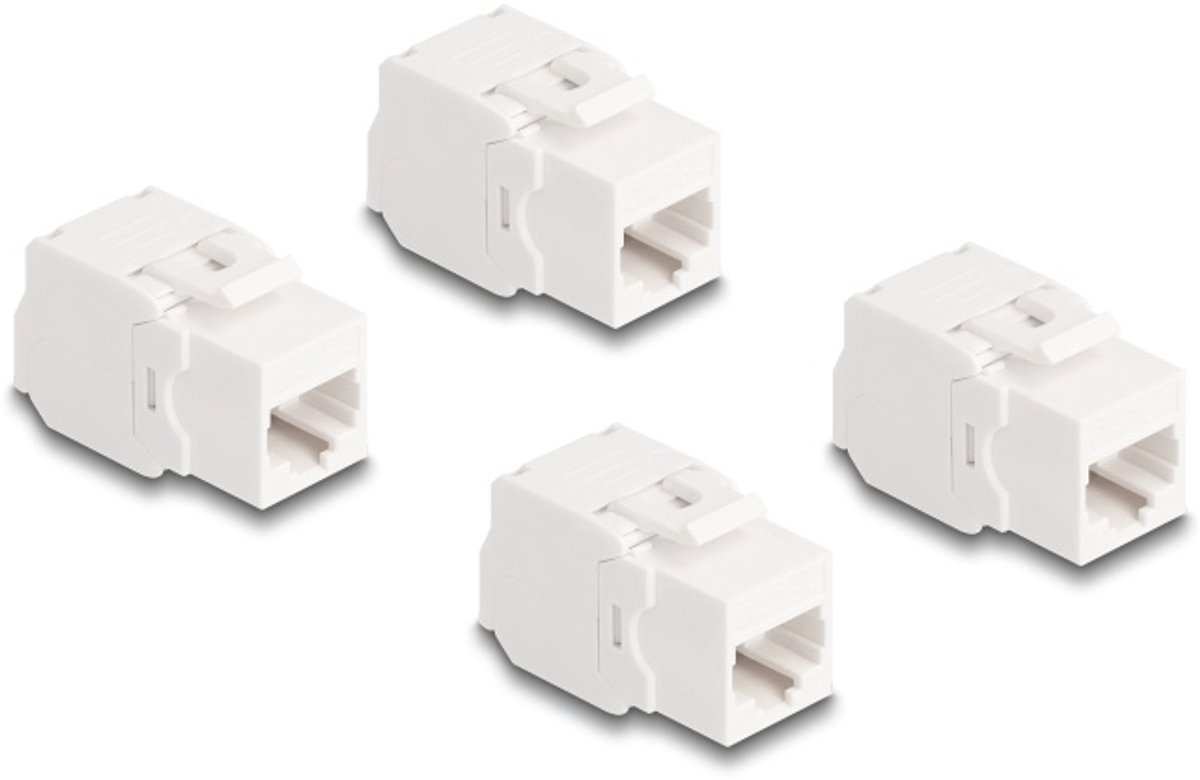 Delock Keystone Module RJ45 jack Cat.6A UTP 4 pieces