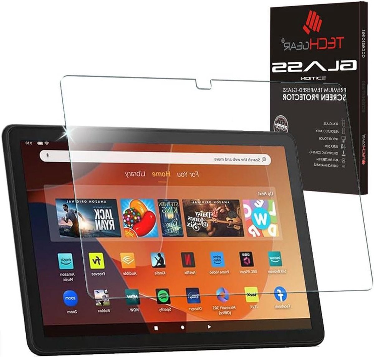 Gehard glazen scherm - Schermbeschermer tablet - Scherm beschermen - 9H krasbestendig - 10 inch - Helder