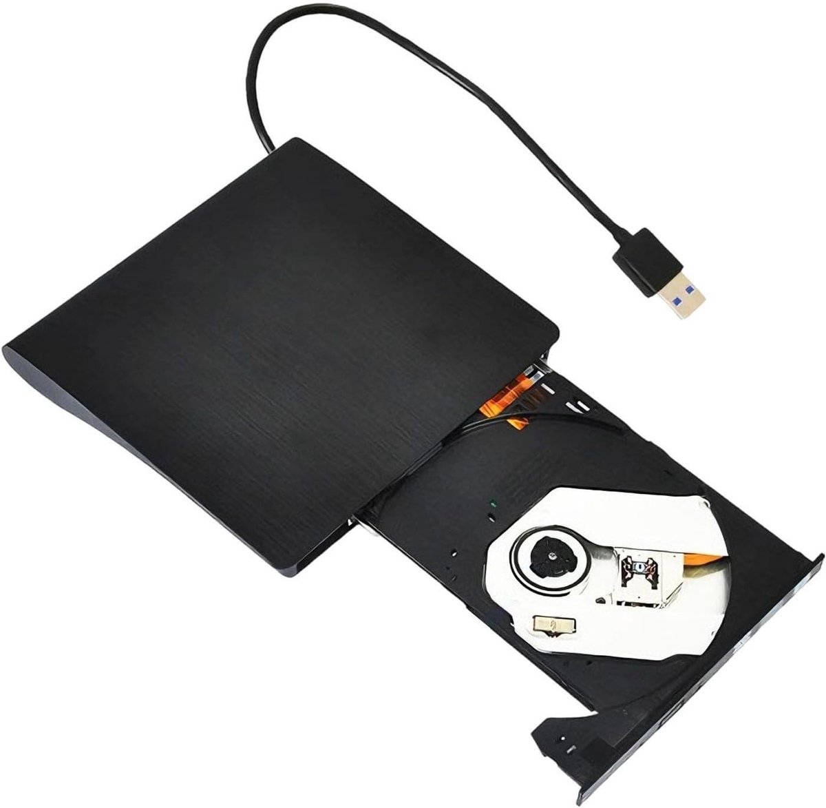 Externe drive - Optisch station - Bestanden overzetten - Snelle dataoverdracht - 147 cm - Zilver