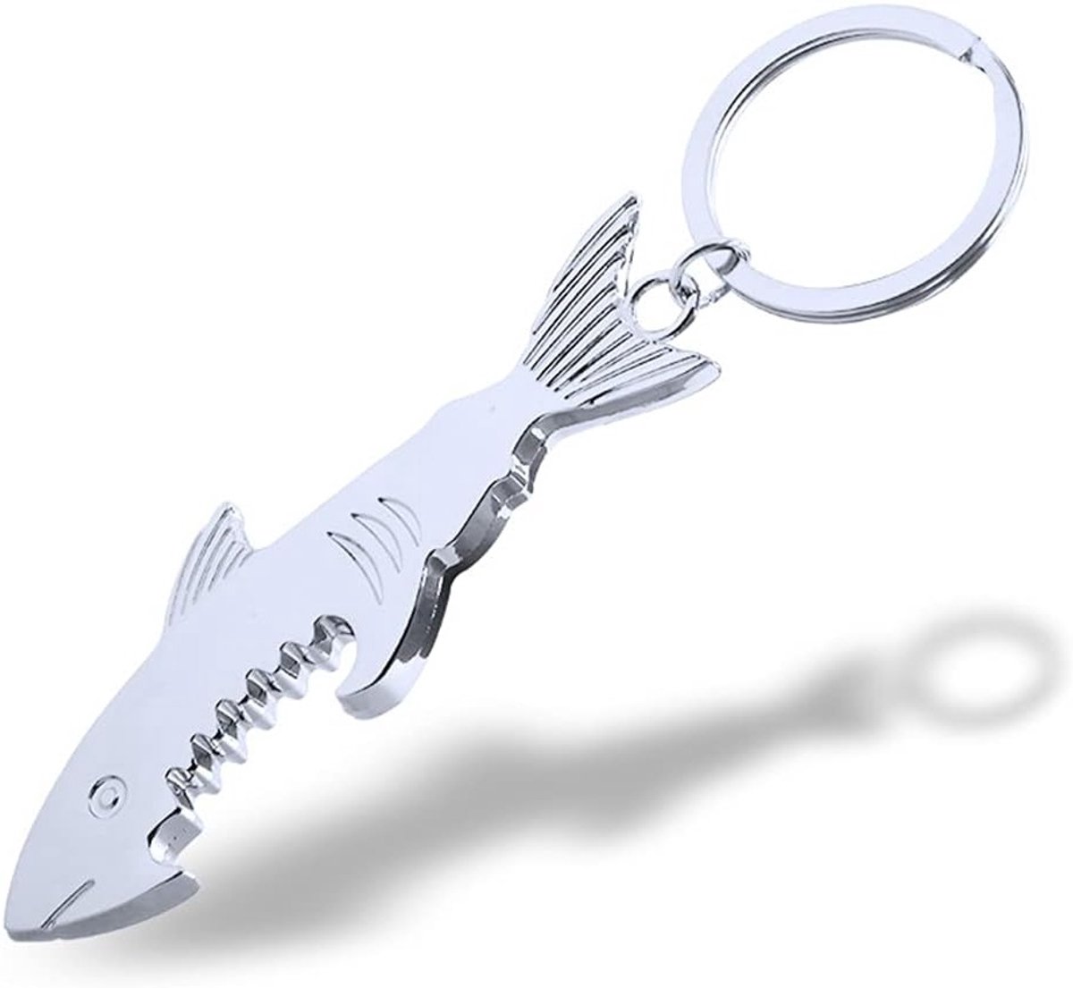 Vissenvormige Flesopeners met Sleutelhanger, Unieke Bar Tool voor Bier en Drankjes