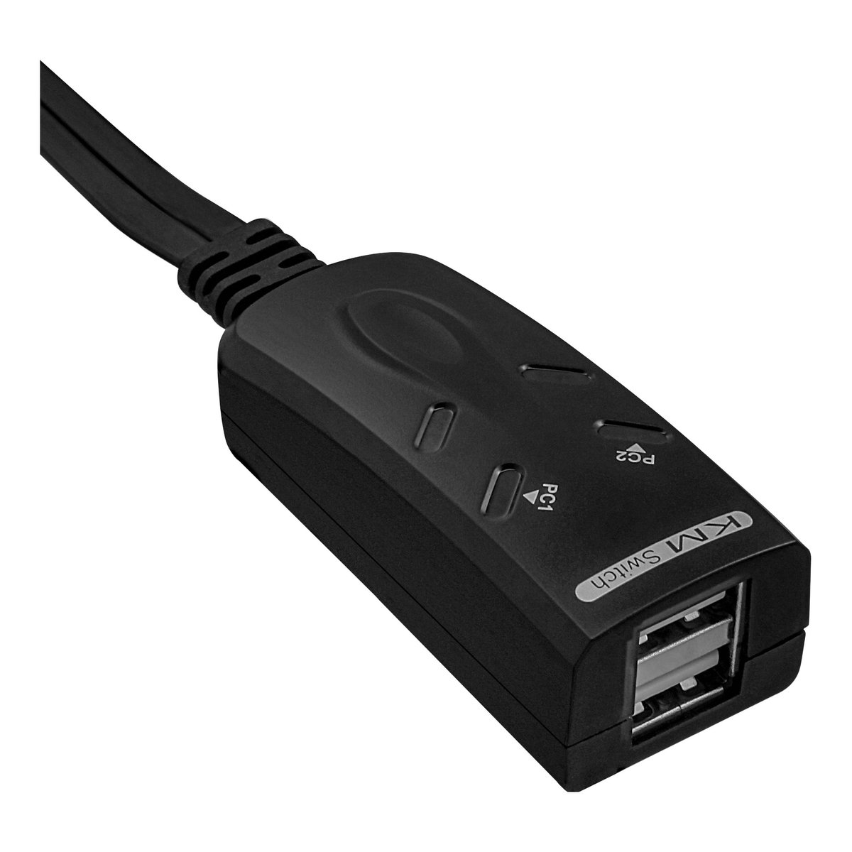InLine® USB KM-switch, 2 pc's, voor toetsenbord, muis en muisoverdracht