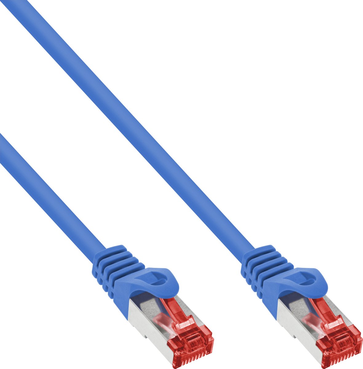 InLine® Patch Cable S/FTP PiMF Cat.6 250MHz PVC CCA blue 7.5m