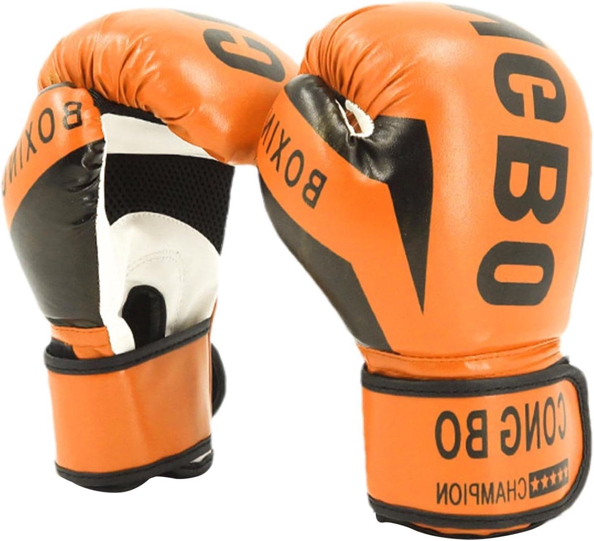 Kinder Bokshandschoenen - Sport handschoenen - Zelfverdediging Training - Ergonomisch Ontwerp - 6 Ounces - Oranje