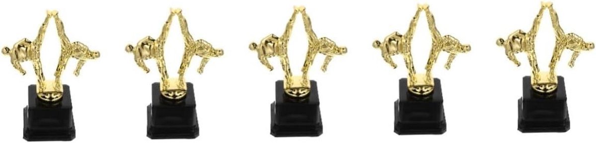 Sport Trofee - Prijzen Bekers - Wedstrijd Beloningen - Set van 5 - Niet gespecificeerd - Goudkleurig