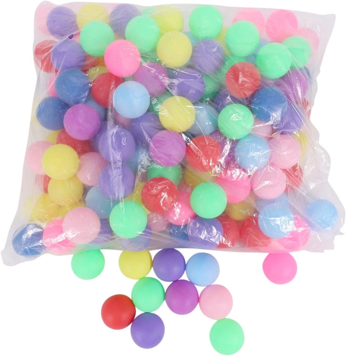 Tafeltennis Ballen - Recreatie Ballen - Groeps Spellen - Milieuvriendelijk Materiaal - 150 Stuks - Gemengde Kleuren