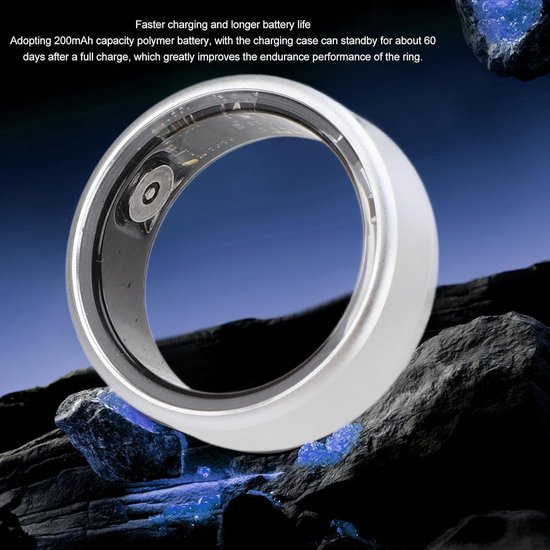 Smart Ring - Slimme - Slaapmonitoring Hartslag en Bloeddruk - Comfortabel van Smart++) — afbeelding 5